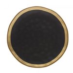Prato-para-Sobremesa-de-Porcelana-Dubai-Preto-e-Dourado-21cm-x-2cm-Wolff