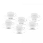 Conjunto-6-Xicaras-de-Cafe-de-Porcelana-com-Pires-e-Borda-Prateada-Monaco-Branco-100ml-Wolff
