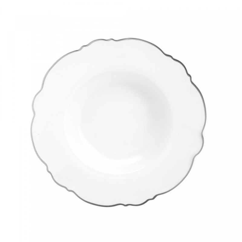 Aparelho-de-Jantar-42-Pecas-de-Porcelana-Maldivas-Branco-com-Fio-Prata-Wolff