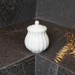 Acucareiro-de-Porcelana-Petala-Branco-Matt-105cm-x-85cm-Wolff