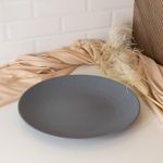 Prato-Raso-de-Ceramica-Mist-Cinza-Matte-27cm-Wolff