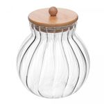 Porta-Mantimentos-de-Vidro-com-Tampa-de-Bambu-Classic-15L-Wolff