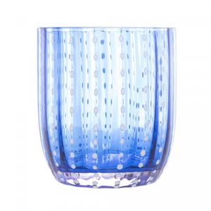 Conjunto 2 Copos de Vidro Orquídea Azul 300ml - Wolff