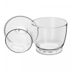 Manteigueira Francesa de Vidro com Tampa Pearl 10,5cm x 10,5cm x 11cm - Wolff