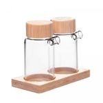 Conjunto-2-Galheteiros-de-Vidro-Borossilicato-com-Tampa-e-Suporte-de-Bambu-170ml-Wolff