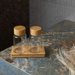 Conjunto-2-Galheteiros-de-Vidro-Borossilicato-com-Tampa-e-Suporte-de-Bambu-170ml-Wolff