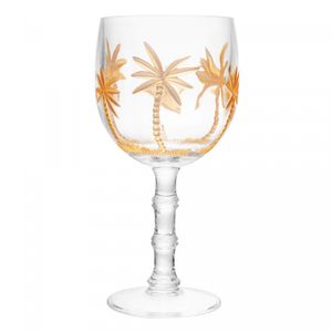 Conjunto 6 Taças de Acrílico Palm Gold 500ml - Wolff