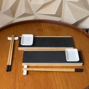 Conjunto 8 Peças para Sushi de Bambu Akita - Wolff