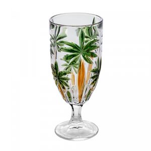 Taça Palm Tree Handpaint 450ml Cristal Ecológico - Wolff