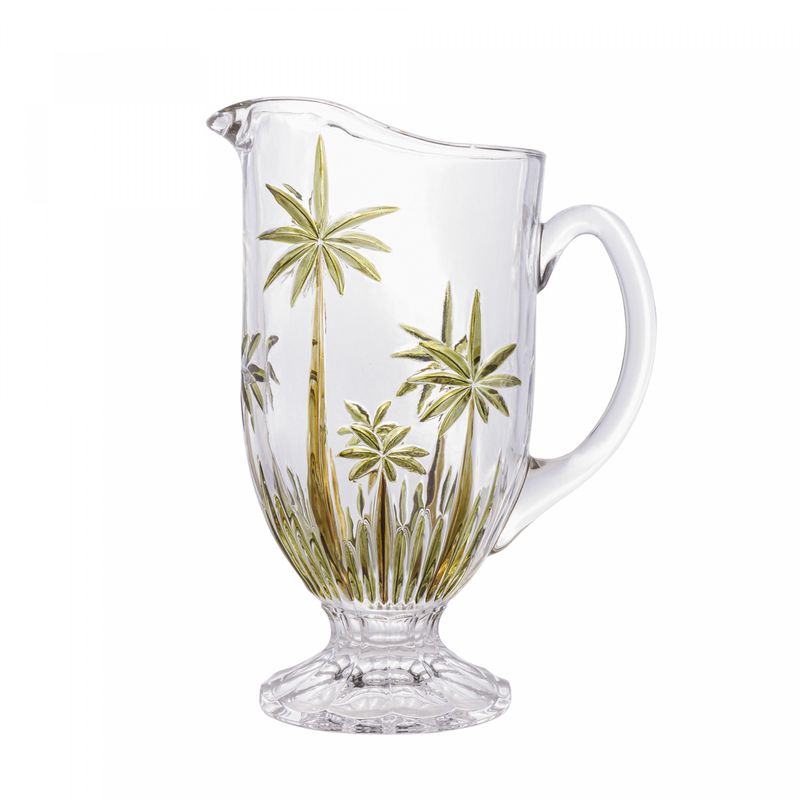 Jarra-Palm-Tree-Handpaint-15L-Cristal-Ecologico-Wolff.