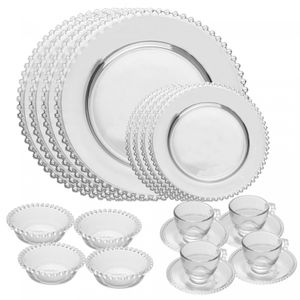 Jogo de Jantar 20 Peças Pearl Cristal - Wolff