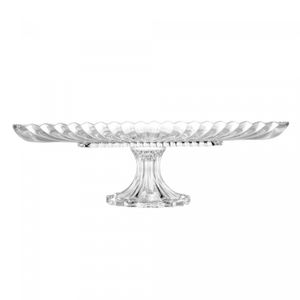 Travessa de Cristal com Pé Retangular Geneva 30cm x 16,5cm x 12cm - Wolff
