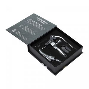 Conjunto 4 Peças de Aço Inox para Vinho com Caixa - Wolff