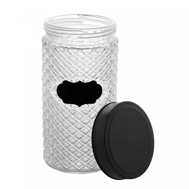 Pote-de-Vidro-com-Tampa-Preta-Label-11cm-x-22cm-16L-Wolff