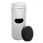 Pote-de-Vidro-com-Tampa-Preta-Label-11cm-x-28cm-21L-Wolff