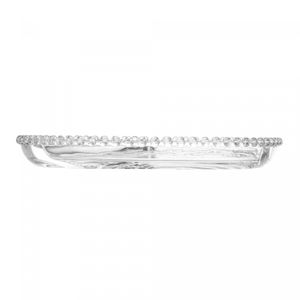 Petisqueira de Cristal Pearl 23cm x 2,5cm x 23cm - Wolff