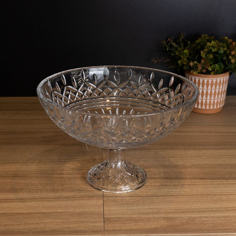 Centro-de-Mesa-de-Cristal-com-Pe-Queen-30cm-x-19cm-Wolff