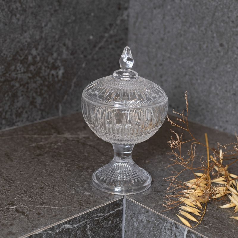 Potiche-Decorativo-Cristal-com-Pe-Queen-11cm-x-18cm-Wolff