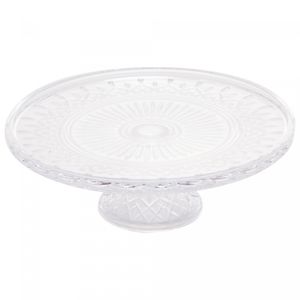 Prato para Bolo de Cristal com Pé Lys 32cm x 11cm - Wolff
