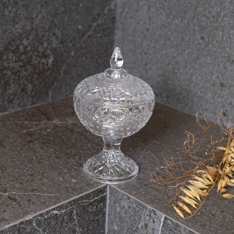 Potiche-Decorativo-de-Cristal-com-Pe-Lys-14cm-x-22cm-Wolff