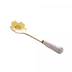 Conjunto-4-Colheres-de-Cha-de-Aco-Inox-com-Cabo-de-Ceramica-Flowers-Dourado-Branco-Wolff