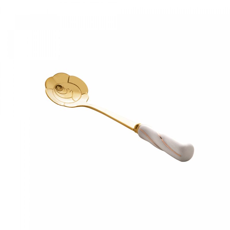 Conjunto-4-Colheres-de-Cha-de-Aco-Inox-com-Cabo-de-Ceramica-Flowers-Dourado-Branco-Wolff