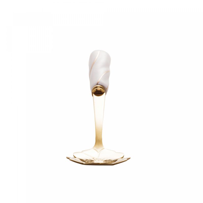 Conjunto-4-Colheres-de-Cha-de-Aco-Inox-com-Cabo-de-Ceramica-Flowers-Dourado-Branco-Wolff