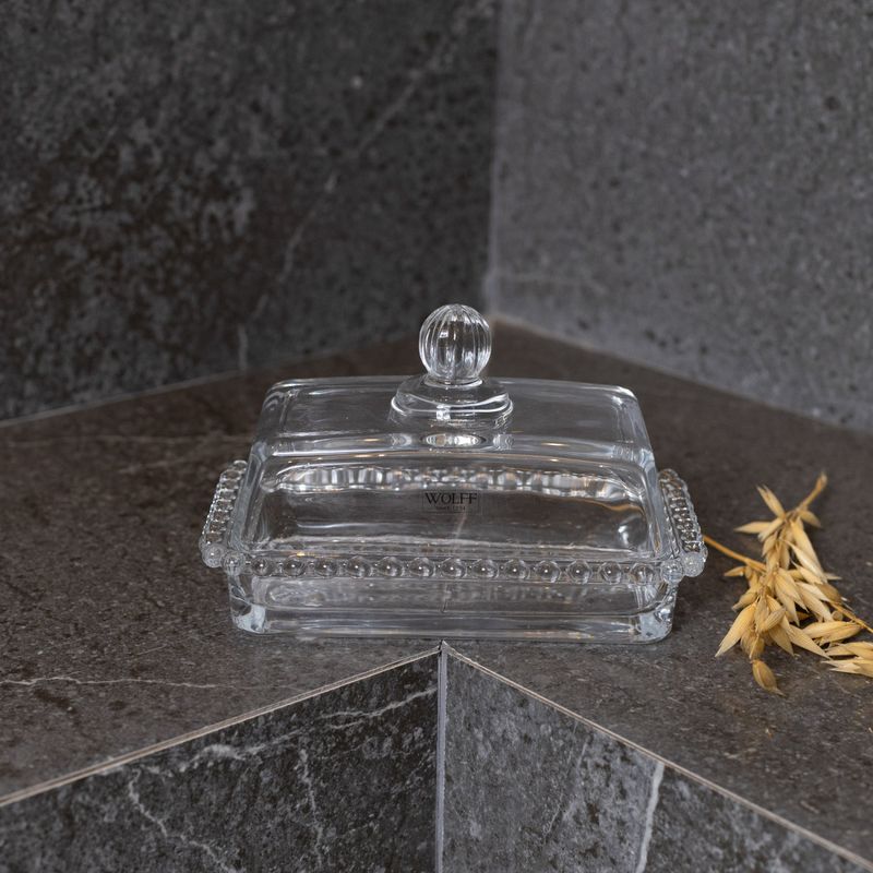 Manteigueira-de-Cristal-com-Tampa-Pearl-17cm-x-105cm-x-10cm-Wolff