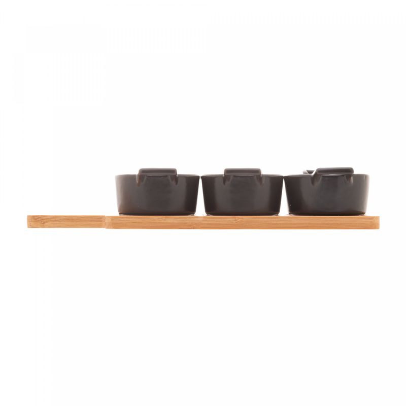 Conjunto-Bandeja-de-Bambu-com-3-Petisqueiras-Redondas-de-Porcelana-Preta-285cm-x-10cm-x-5cm-Wolff