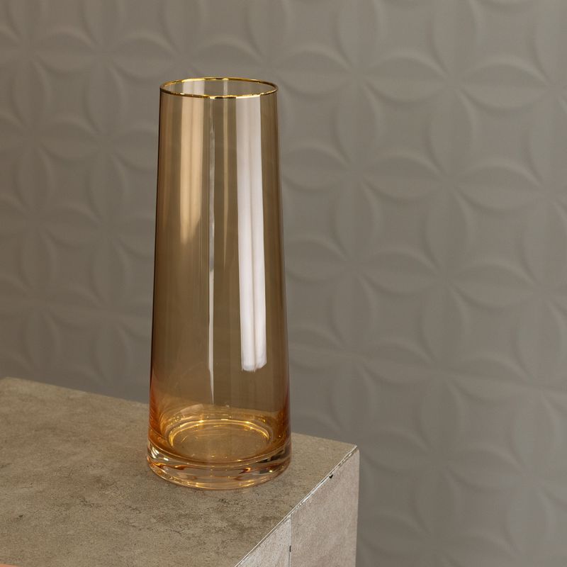 Vaso-de-Vidro-com-Fio-de-Ouro-Ambar-Liz-11cm-x-11cm-x-27cm-Wolff