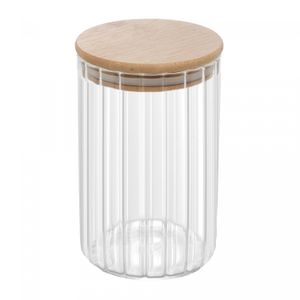 Porta Mantimento com Tampa de Bambu 700ml Vidro Borossilicato - Wolff