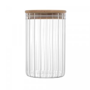 Porta Mantimento com Tampa de Bambu 700ml Vidro Borossilicato - Wolff
