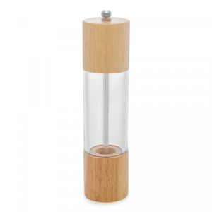 Moedor para Temperos de Acrilíco e Madeira com Dispenser 5,5cm x 5,5cm x 21,5cm - Wolff