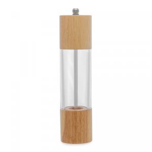 Moedor para Temperos de Acrilíco e Madeira com Dispenser 5,5cm x 5,5cm x 21,5cm - Wolff
