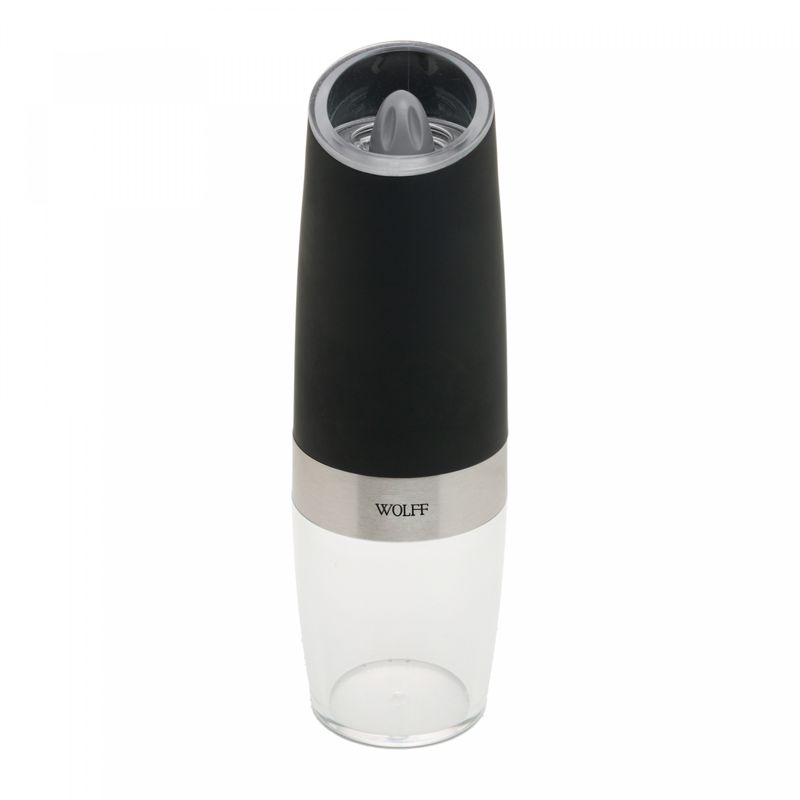 Moedor-de-Temperos-Automatico-em-Aco-Inox-Gravity-Preto-6cm-x-6cm-x-20cm-Wolff
