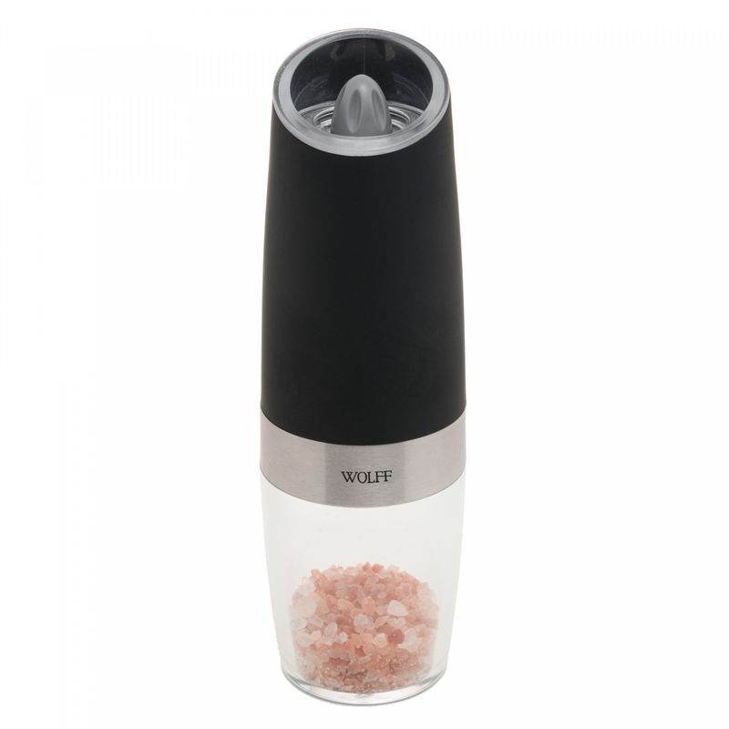 Moedor-de-Temperos-Automatico-em-Aco-Inox-Gravity-Preto-6cm-x-6cm-x-20cm-Wolff