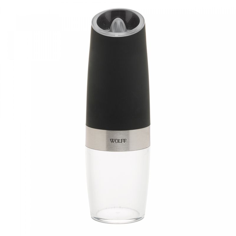 Moedor-de-Temperos-Automatico-em-Aco-Inox-Gravity-Preto-6cm-x-6cm-x-20cm-Wolff