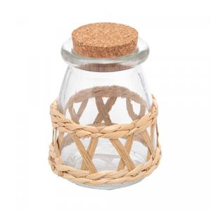 Pote com Fibra Natural e Tampa Cortiça 250ml Vidro - Wolff