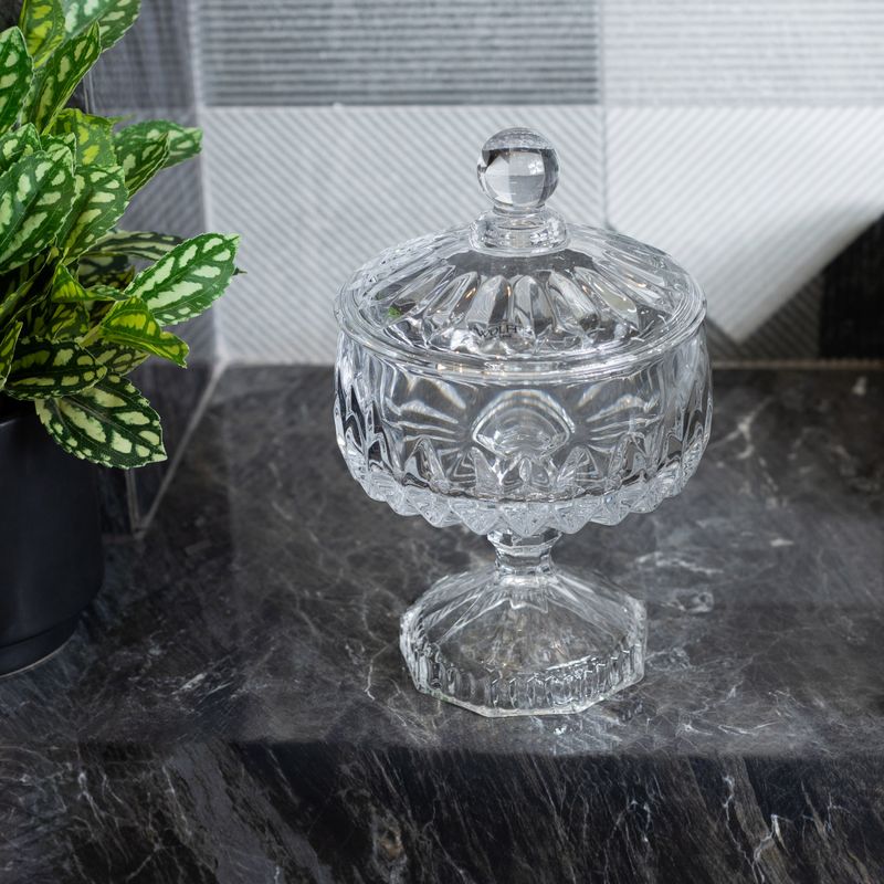 Potiche-Decorativo-de-Cristal-com-Pe-Louise-14cm-x-23cm-Wolff
