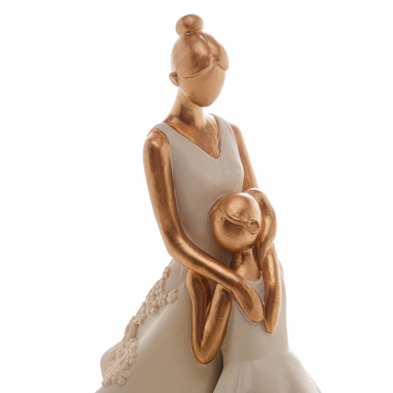 Figura-Decorativa-Familia-de-Resina-Branco-10cm-x-7cm-x-20cm-Wolff