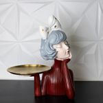 Figura-Decorativa-Boneca-com-Bandeja-de-Resina-24cm-x-18cm-x-32cm-Wolff