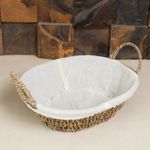 Cesta-Oval-de-Sisal-com-Forro-em-Tecido-27cm-x-21cm-x-125cm-Wolff