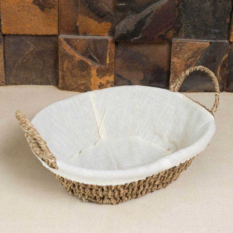 Cesta-Oval-de-Sisal-com-Forro-em-Tecido-27cm-x-21cm-x-125cm-Wolff