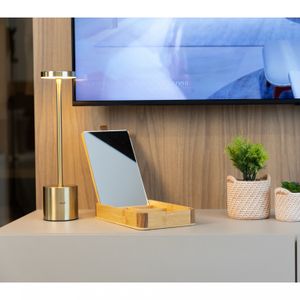 Cachepot de Cerâmica com Suculenta Palha 10cm x 10cm X 19cm - Wolff