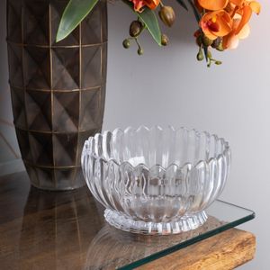Centro de Mesa de Cristal Geneva 22cm x 22cm x 12cm - Wolff