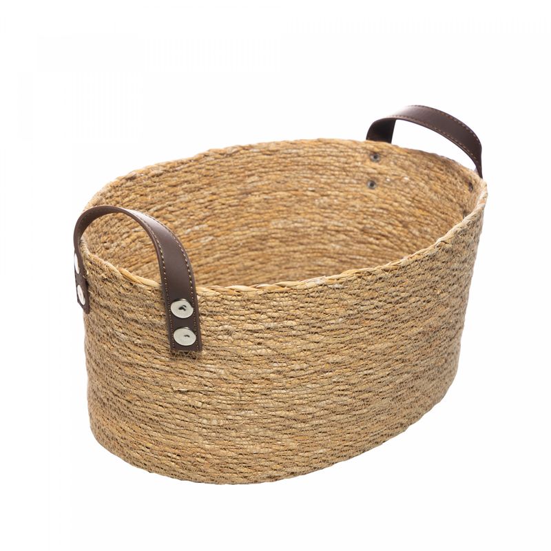 Conjunto-3-Cestos-Organizadores-Ovais-de-Fibra-Natural-com-Alca-em-Couro-Wolff