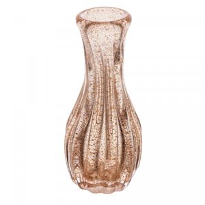Vaso de Vidro Italy Dourado 9,5cm x 20cm - Wolff