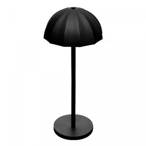 Luminária de Mesa Led 3 Tons Usb Sombria 15cm x 15cm x 34cm Preta Plástico - Wolff