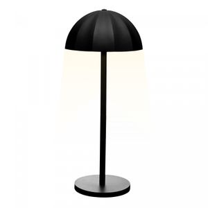 Luminária de Mesa Led 3 Tons Usb Sombria 15cm x 15cm x 34cm Preta Plástico - Wolff