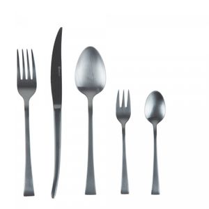 Faqueiro 30 Peças de Aço Inox Berna Preto Fosco - Wolff
